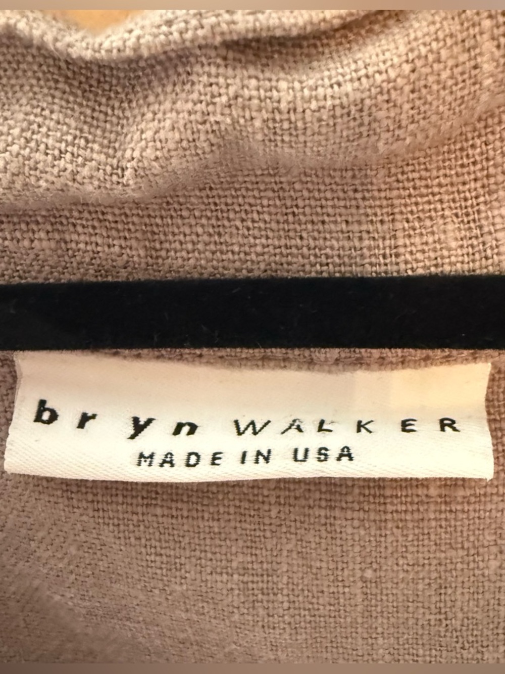 Bryn Walker Koryo Heavy Linen Tan Wrap Top Vest Lagenlook Size 1X - Picture 4 of 6